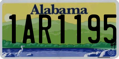 AL license plate 1AR1195