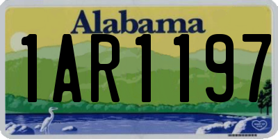 AL license plate 1AR1197