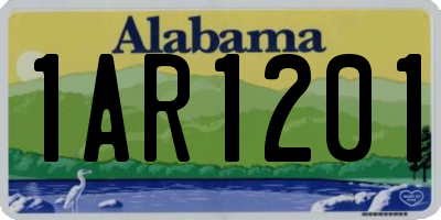 AL license plate 1AR1201