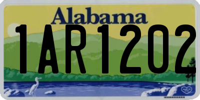 AL license plate 1AR1202