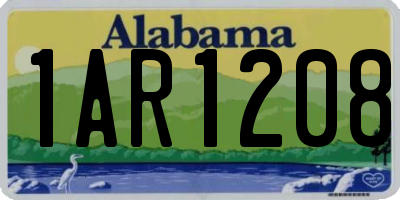 AL license plate 1AR1208