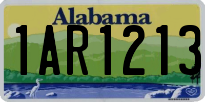 AL license plate 1AR1213
