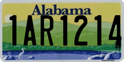 AL license plate 1AR1214
