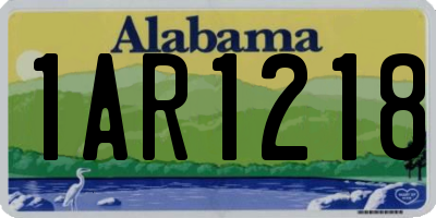 AL license plate 1AR1218