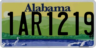 AL license plate 1AR1219