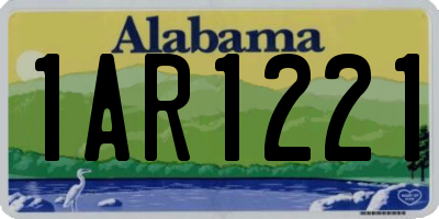 AL license plate 1AR1221