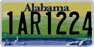 AL license plate 1AR1224