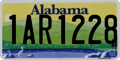 AL license plate 1AR1228