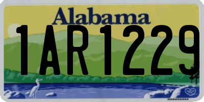 AL license plate 1AR1229
