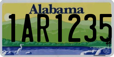 AL license plate 1AR1235
