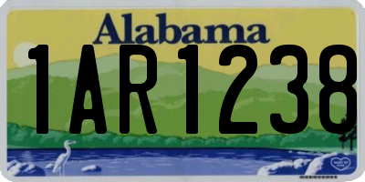 AL license plate 1AR1238