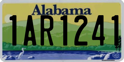 AL license plate 1AR1241