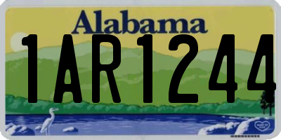 AL license plate 1AR1244