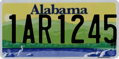 AL license plate 1AR1245