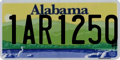 AL license plate 1AR1250