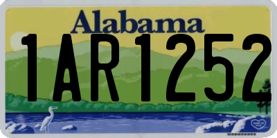 AL license plate 1AR1252