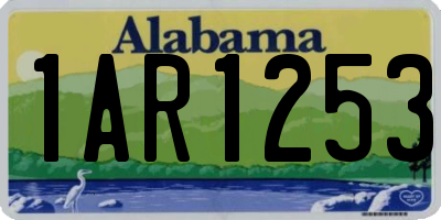 AL license plate 1AR1253
