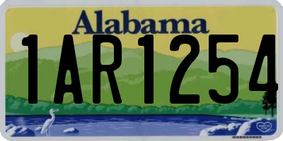 AL license plate 1AR1254