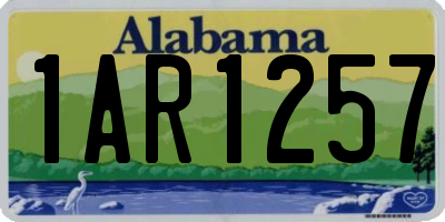 AL license plate 1AR1257