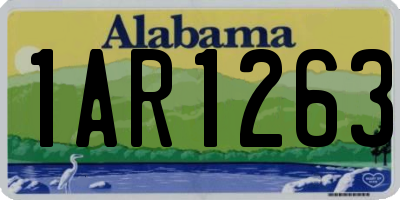 AL license plate 1AR1263