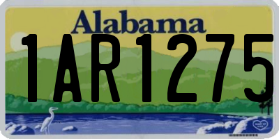 AL license plate 1AR1275