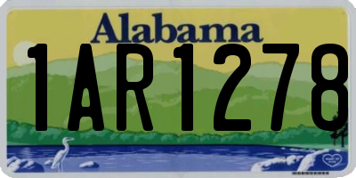 AL license plate 1AR1278