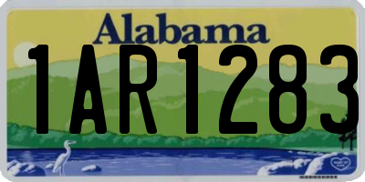 AL license plate 1AR1283