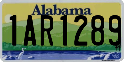 AL license plate 1AR1289
