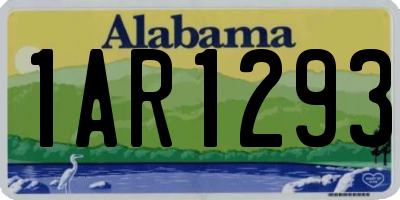 AL license plate 1AR1293