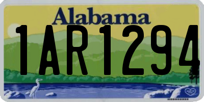 AL license plate 1AR1294