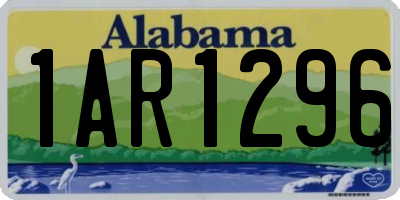 AL license plate 1AR1296