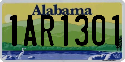 AL license plate 1AR1301