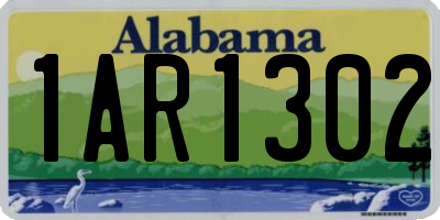 AL license plate 1AR1302