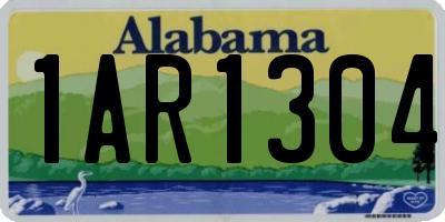 AL license plate 1AR1304