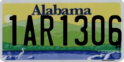 AL license plate 1AR1306