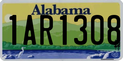 AL license plate 1AR1308