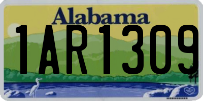 AL license plate 1AR1309