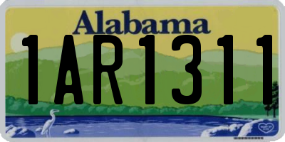 AL license plate 1AR1311