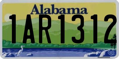 AL license plate 1AR1312