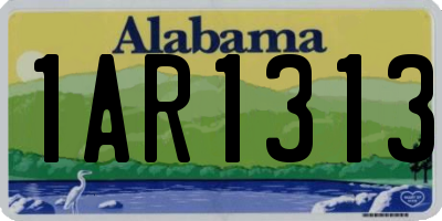 AL license plate 1AR1313