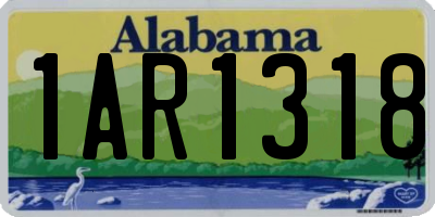 AL license plate 1AR1318
