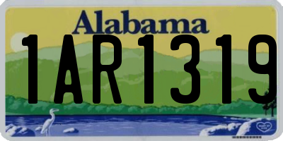 AL license plate 1AR1319