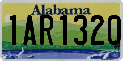 AL license plate 1AR1320