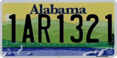 AL license plate 1AR1321