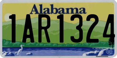 AL license plate 1AR1324