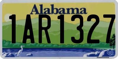 AL license plate 1AR1327