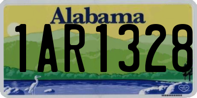 AL license plate 1AR1328