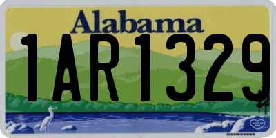 AL license plate 1AR1329