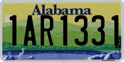AL license plate 1AR1331