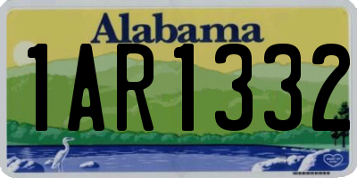 AL license plate 1AR1332